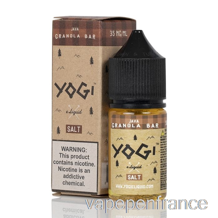Barre Granola Java - E-liquide Aux Sels De Yogi - Stylo Vape 30 Ml 35 Mg